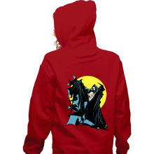 Load image into Gallery viewer, Secret_Shirts Zippered Hoodies, Unisex / Small / Red Pick Up The Phone Comic Cover