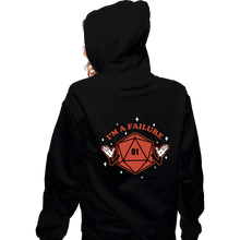 Load image into Gallery viewer, Shirts Zippered Hoodies, Unisex / Small / Black I'm A Failure Red