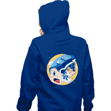 Load image into Gallery viewer, Shirts Zippered Hoodies, Unisex / Small / Royal Blue The Blue Bomber Head