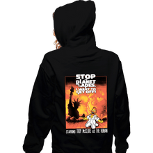 Load image into Gallery viewer, Secret_Shirts Zippered Hoodies, Unisex / Small / Black Stop The Planet Of The Apes!