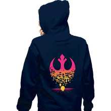 Load image into Gallery viewer, Daily_Deal_Shirts Zippered Hoodies, Unisex / Small / Navy Fractured Rebellion 1984

