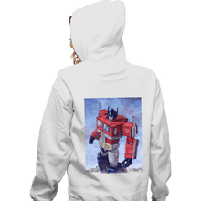 Load image into Gallery viewer, Secret_Shirts Zippered Hoodies, Unisex / Small / White Optimus Watercolor