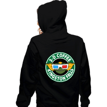 Load image into Gallery viewer, Daily_Deal_Shirts Zippered Hoodies, Unisex / Small / Black Kingston Falls Coffee