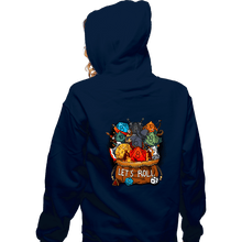 Load image into Gallery viewer, Shirts Zippered Hoodies, Unisex / Small / Navy Let's Roll!