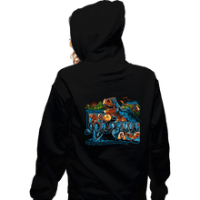 Load image into Gallery viewer, Daily_Deal_Shirts Zippered Hoodies, Unisex / Small / Black Welcome to the Neo-Jurassic Age