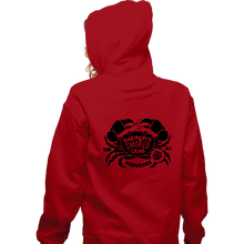 Load image into Gallery viewer, Daily_Deal_Shirts Zippered Hoodies, Unisex / Small / Red Daemon's Smoked Crab