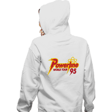 Load image into Gallery viewer, Daily_Deal_Shirts Zippered Hoodies, Unisex / Small / White Powerline Tour 95