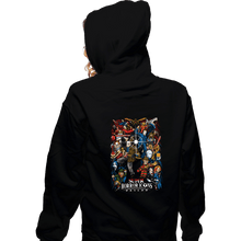 Load image into Gallery viewer, Daily_Deal_Shirts Zippered Hoodies, Unisex / Small / Black Super Horror Icons
