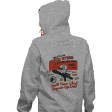 Load image into Gallery viewer, Daily_Deal_Shirts Zippered Hoodies, Unisex / Small / Sports Grey Red Ryder Blaster