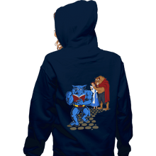 Load image into Gallery viewer, Shirts Pullover Hoodies, Unisex / Small / Navy Torn Between Beasts