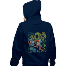 Load image into Gallery viewer, Daily_Deal_Shirts Zippered Hoodies, Unisex / Small / Navy Mystery Dive