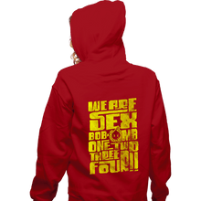 Load image into Gallery viewer, Daily_Deal_Shirts Zippered Hoodies, Unisex / Small / Red 1234 Omb