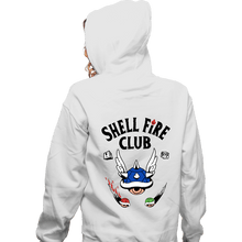 Load image into Gallery viewer, Secret_Shirts Zippered Hoodies, Unisex / Small / White Shellfire Club