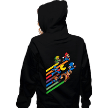 Load image into Gallery viewer, Daily_Deal_Shirts Zippered Hoodies, Unisex / Small / Black High Score Streak