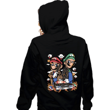Load image into Gallery viewer, Secret_Shirts Zippered Hoodies, Unisex / Small / Black Plumber Family Business