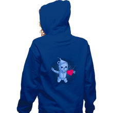 Load image into Gallery viewer, Shirts Zippered Hoodies, Unisex / Small / Royal Blue Neverheart