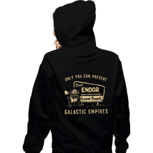 Load image into Gallery viewer, Daily_Deal_Shirts Zippered Hoodies, Unisex / Small / Black Only You Can Prevent Galactic Empires
