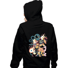 Load image into Gallery viewer, Shirts Zippered Hoodies, Unisex / Small / Black BC Chrono Heroes