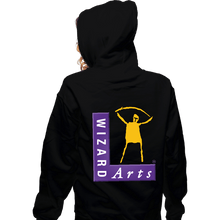 Load image into Gallery viewer, Secret_Shirts Zippered Hoodies, Unisex / Small / Black Wizard Arts