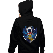 Load image into Gallery viewer, Secret_Shirts Zippered Hoodies, Unisex / Small / Black Caped Invader