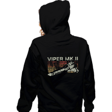 Load image into Gallery viewer, Shirts Zippered Hoodies, Unisex / Small / Black Retro Viper MK II
