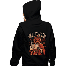 Load image into Gallery viewer, Shirts Zippered Hoodies, Unisex / Small / Black Halloween Is My Religion