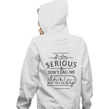 Load image into Gallery viewer, Shirts Zippered Hoodies, Unisex / Small / White Shirley