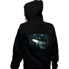 Load image into Gallery viewer, Secret_Shirts Zippered Hoodies, Unisex / Small / Black Starry Exorcist