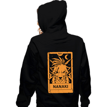 Load image into Gallery viewer, Daily_Deal_Shirts Zippered Hoodies, Unisex / Small / Black Nanaki Tarot Card