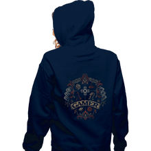 Load image into Gallery viewer, Shirts Zippered Hoodies, Unisex / Small / Navy Gamer Crest