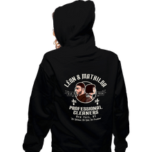 Load image into Gallery viewer, Secret_Shirts Zippered Hoodies, Unisex / Small / Black Cleaning Service