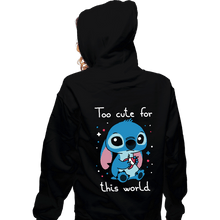 Load image into Gallery viewer, Secret_Shirts Zippered Hoodies, Unisex / Small / Black Too Cute