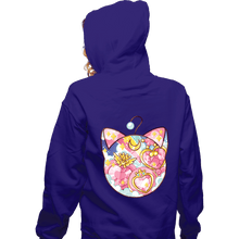 Load image into Gallery viewer, Shirts Zippered Hoodies, Unisex / Small / Violet Magical Silhouettes - Luna P