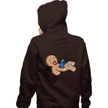 Load image into Gallery viewer, Shirts Zippered Hoodies, Unisex / Small / Dark Chocolate Alion Nom Nom