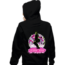 Load image into Gallery viewer, Secret_Shirts Zippered Hoodies, Unisex / Small / Black She Twerk