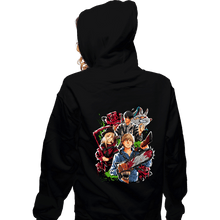 Load image into Gallery viewer, Daily_Deal_Shirts Zippered Hoodies, Unisex / Small / Black Hail To The Devil Hunters