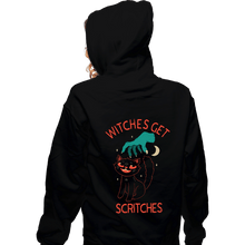 Load image into Gallery viewer, Daily_Deal_Shirts Zippered Hoodies, Unisex / Small / Black Witches Get Scritches