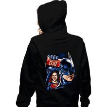 Load image into Gallery viewer, Daily_Deal_Shirts Zippered Hoodies, Unisex / Small / Black Burton's Heroes Club
