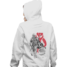 Load image into Gallery viewer, Shirts Pullover Hoodies, Unisex / Small / White Lone Hunter And Cub