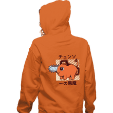 Load image into Gallery viewer, Shirts Zippered Hoodies, Unisex / Small / Red Cute Devil Dog Big Size