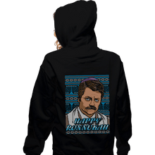 Load image into Gallery viewer, Shirts Zippered Hoodies, Unisex / Small / Black Happy Ronnukah