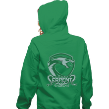 Load image into Gallery viewer, Shirts Zippered Hoodies, Unisex / Small / Irish Green Slytherin Serpents