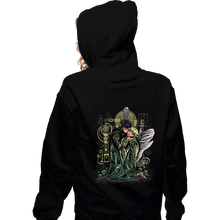 Load image into Gallery viewer, Secret_Shirts Zippered Hoodies, Unisex / Small / Black The Dark Kiss