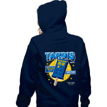 Load image into Gallery viewer, Shirts Zippered Hoodies, Unisex / Small / Navy Time and Space Ice Cream