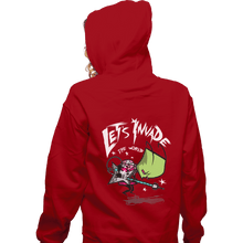 Load image into Gallery viewer, Shirts Zippered Hoodies, Unisex / Small / Red Zim Pilgrim