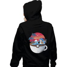 Load image into Gallery viewer, Shirts Zippered Hoodies, Unisex / Small / Black Cup Of Water
