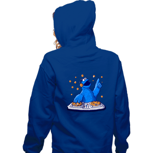Daily_Deal_Shirts Zippered Hoodies, Unisex / Small / Royal Blue Cookie Party