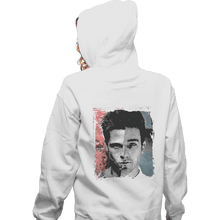 Load image into Gallery viewer, Shirts Zippered Hoodies, Unisex / Small / White Split