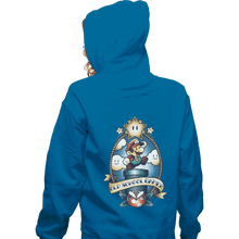 Load image into Gallery viewer, Shirts Pullover Hoodies, Unisex / Small / Sapphire Super Old School Gamer
