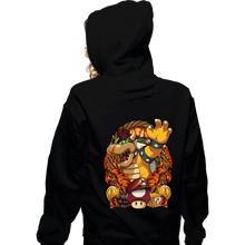 Load image into Gallery viewer, Secret_Shirts Zippered Hoodies, Unisex / Small / Black Koopa Crest